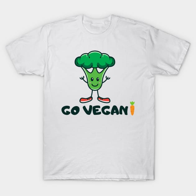 Go vegan! t-shirt T-Shirt by GenerativeCreations